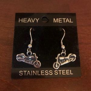 Brand new motorcycle earrings